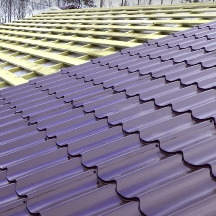 Монтаж металлочерепицы